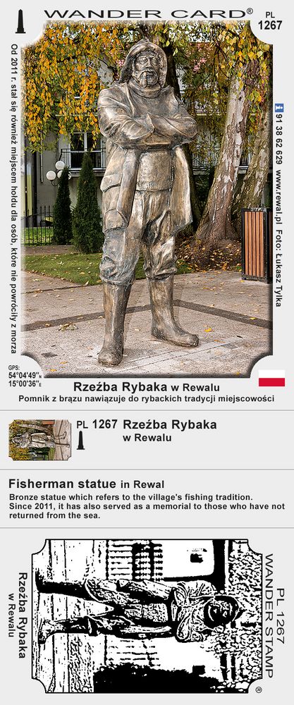 Rzeźba Rybaka w Rewalu