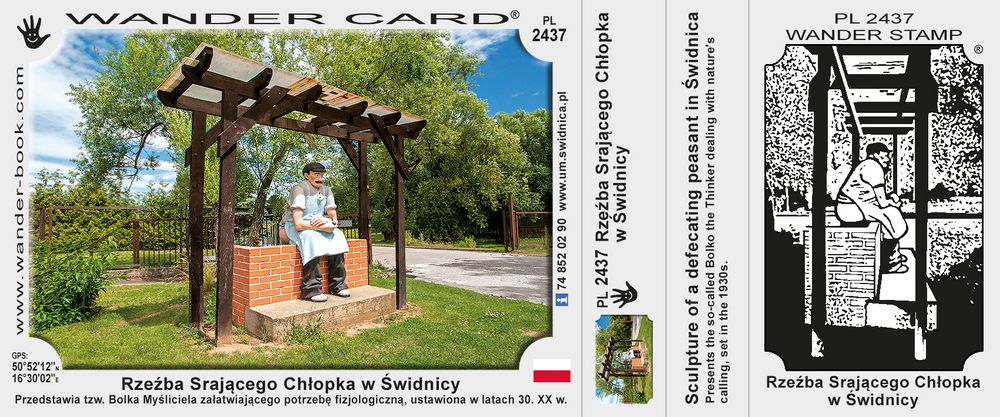 Rzeźba Srającego Chłopka w Świdnicy