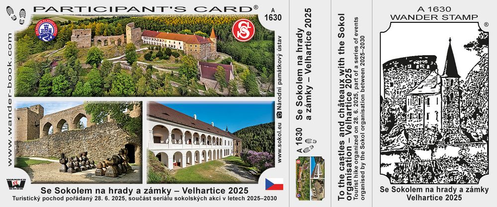 Se Sokolem na hrady a zámky – Velhartice 2025