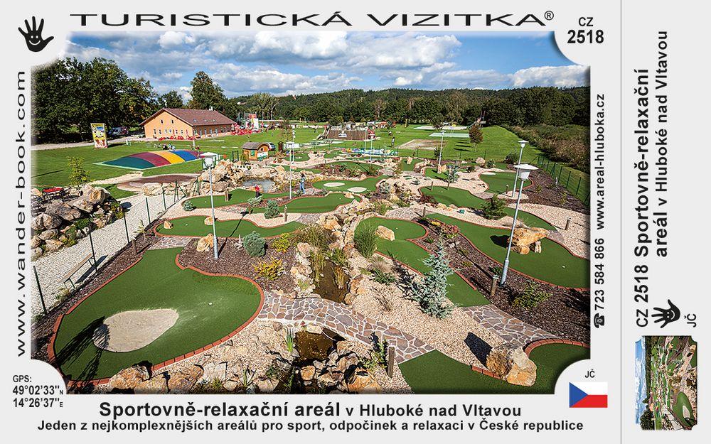 Sportovně-relaxační areál v Hluboké nad Vltavou