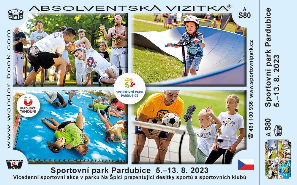 Sportovní park Pardubice  5.–13. 8. 2023