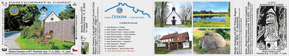 Stezka Českem s KČT Plzeňský kraj  11. 6. 2022 - 11. úsek