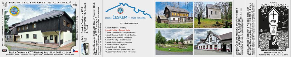 Stezka Českem s KČT Plzeňský kraj  11. 6. 2022 - 2. úsek