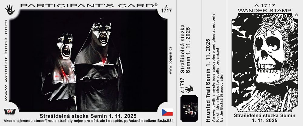Strašidelná stezka Semín 1. 11. 2025