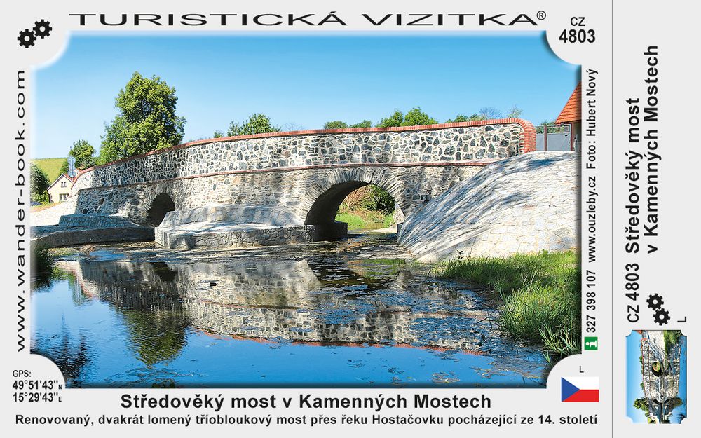 Středověký most v Kamenných Mostech