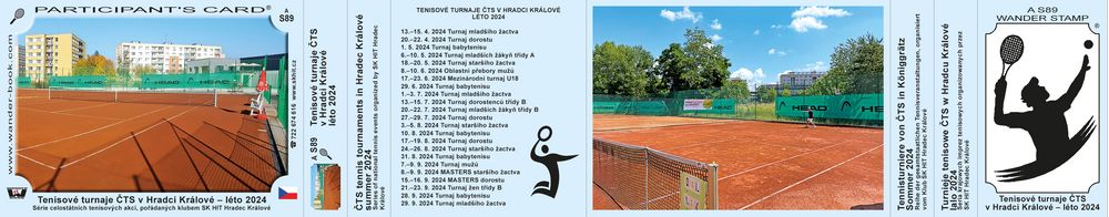Tenisové turnaje ČTS v Hradci Králové – léto 2024