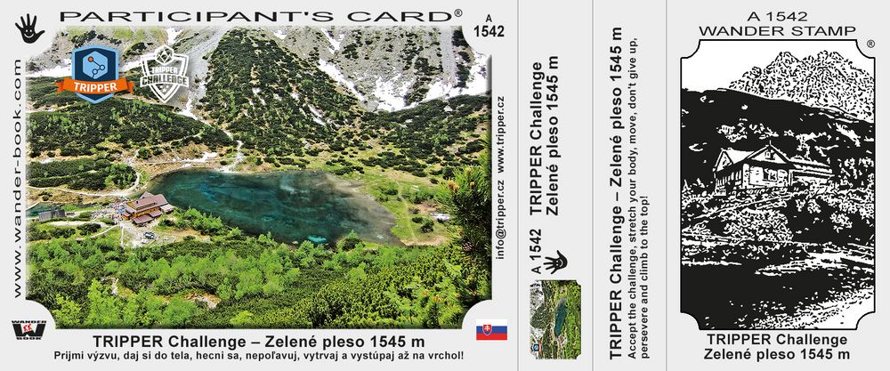 TRIPPER Challenge – Zelené pleso 1545 m