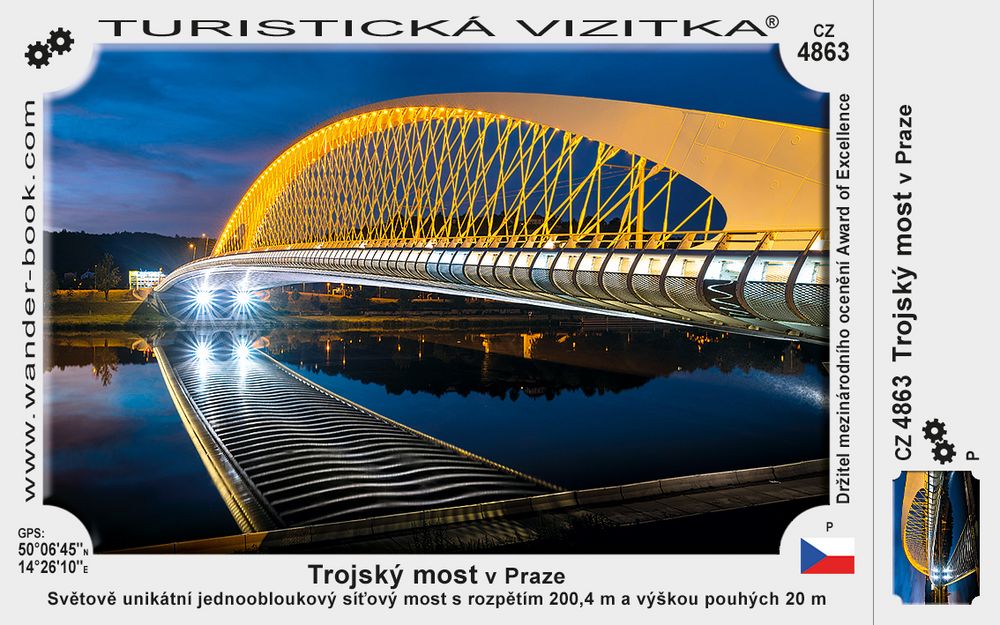 Trojský most v Praze