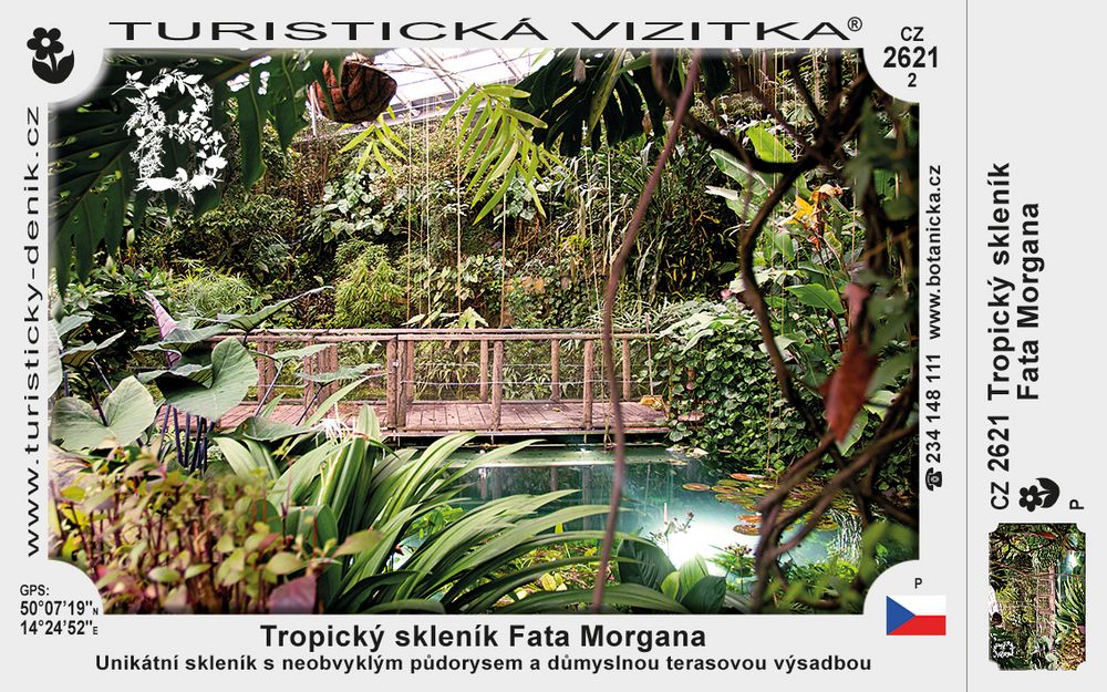 Botanická zahrada Praha – Tropický skleník Fata Morgana
