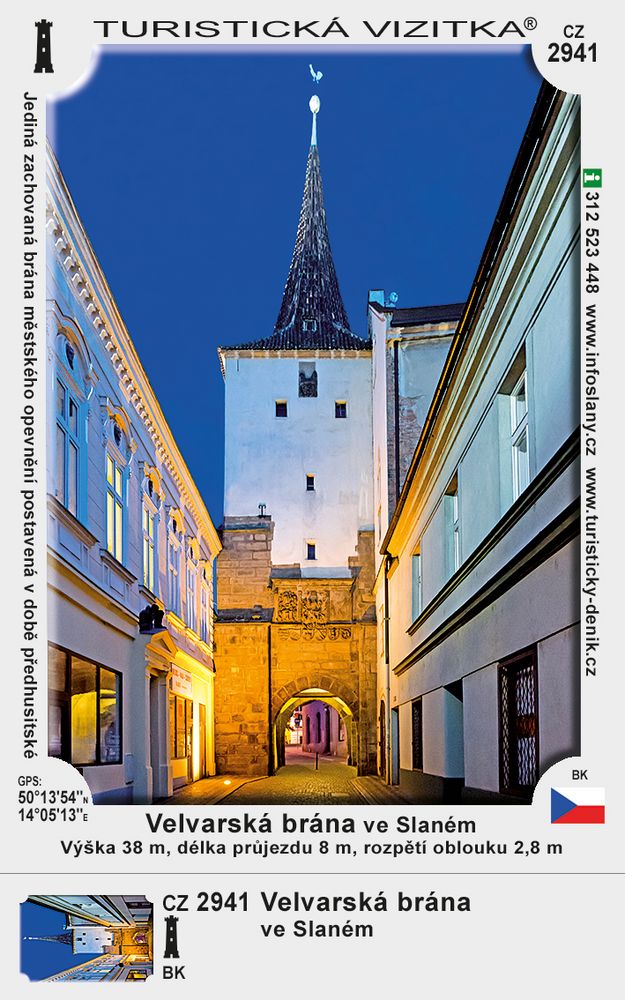 Velvarská brána ve Slaném