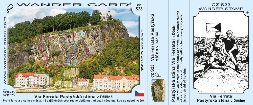 Via Ferrata Pastýřská stěna v Děčíně