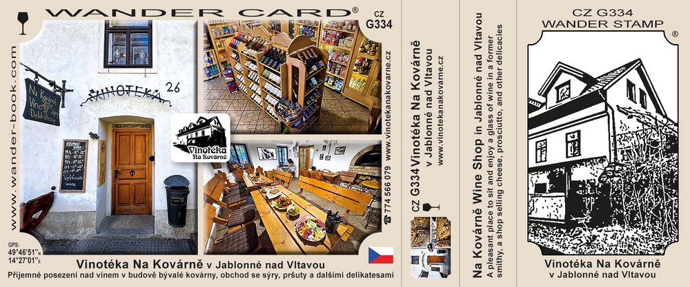 Vinotéka Na Kovárně v Jablonné nad Vltavou