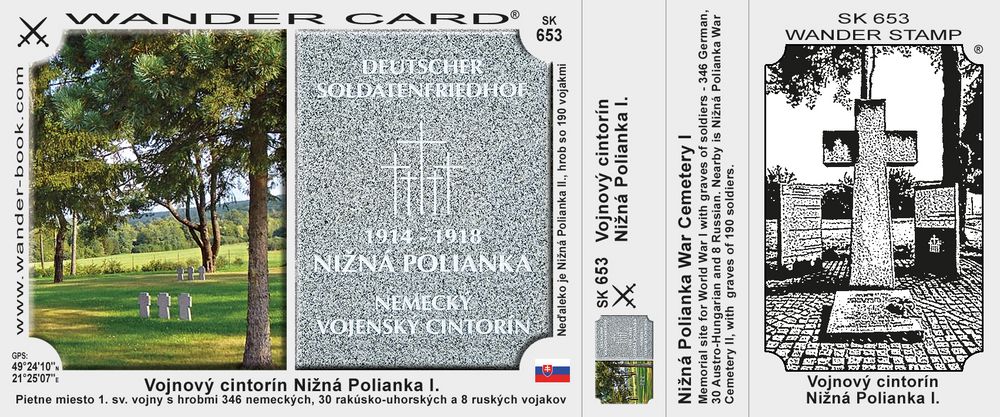  Vojnový cintorín Nižná Polianka I.
