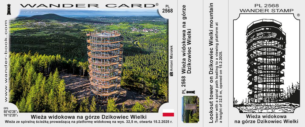 Wieża widokowa na górze Dzikowiec Wielki