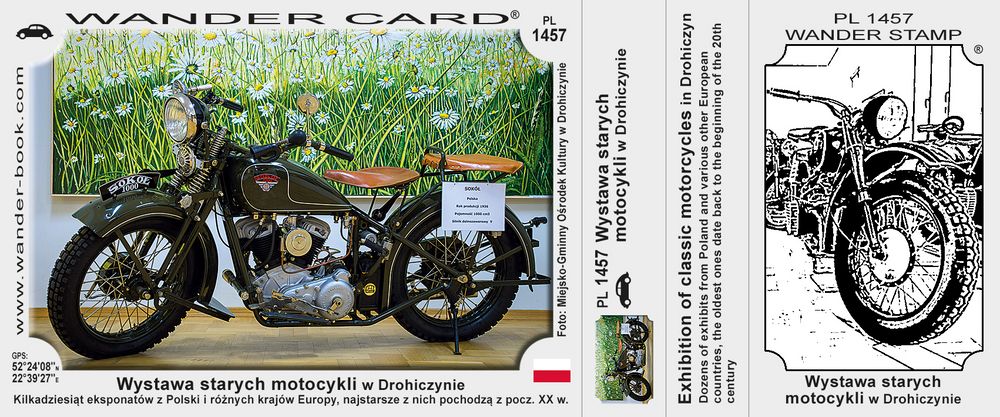 Wystawa starych motocykli w Drohiczynie