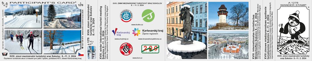 XVIII. Zimní mezinárodní turistický sraz Sokolov  8.–11. 2. 2024