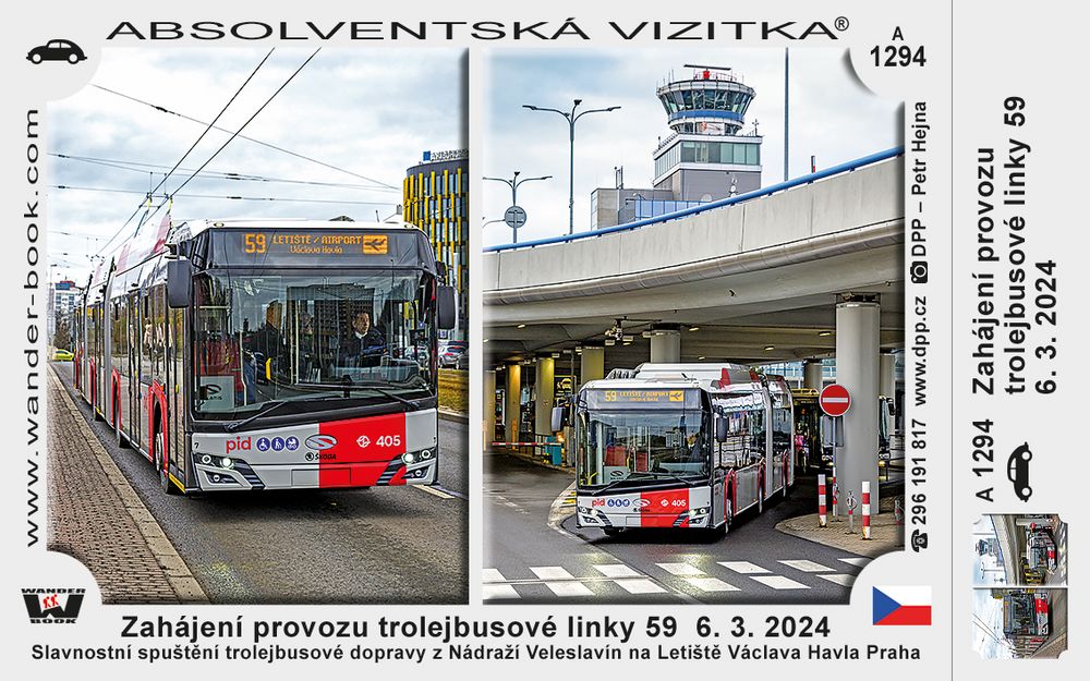 Zahájení provozu trolejbusové linky 59  6. 3. 2024