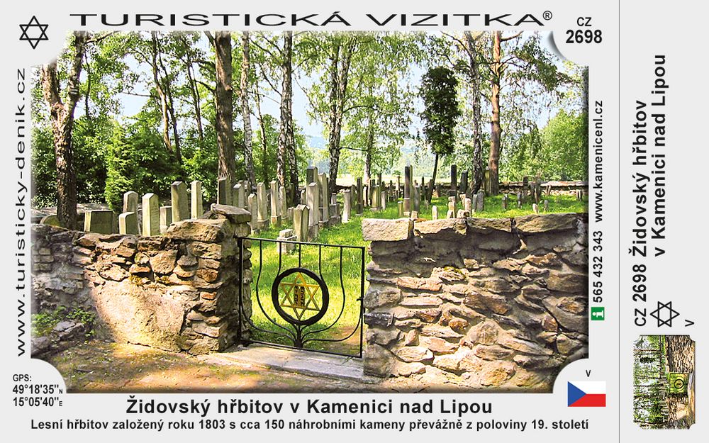 Židovský hřbitov v Kamenici n. Lipou