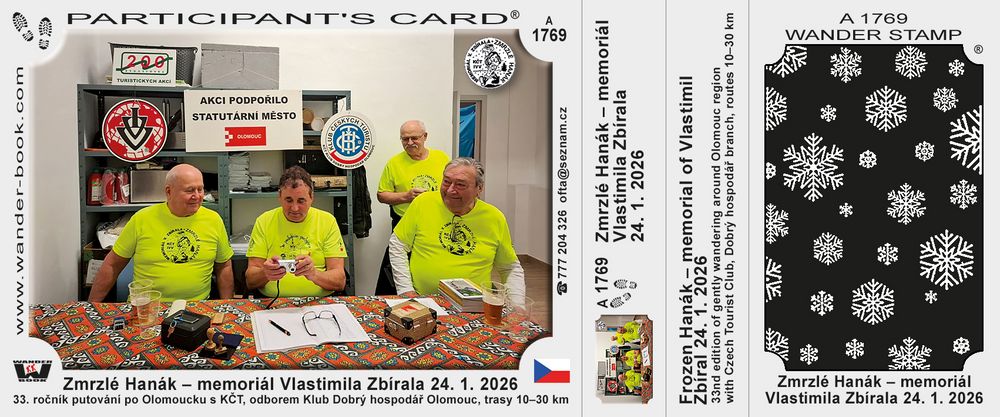Zmrzlé Hanák – memoriál Vlastimila Zbírala 24. 1. 2026
