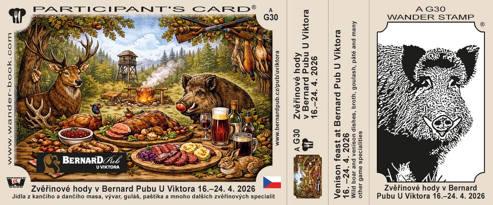 Zvěřinové hody v Bernard Pubu U Viktora 16.–24. 4. 2026