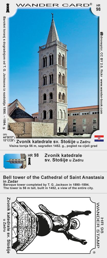 Zvonik katedrale sv. Stošije u Zadru