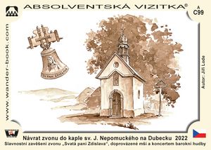 Návrat zvonu do kaple sv. J. Nepomuckého na Dubecku  2022
