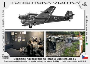 Expozice havarovaného letadla Junkers JU-52