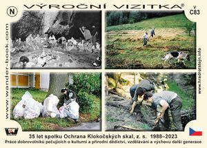 35 let spolku Ochrana Klokočských skal, z. s.  1988–2023