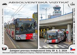 Zahájení provozu trolejbusové linky 59   6. 3. 2024