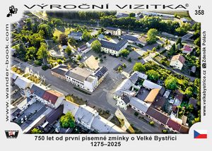 750 let od první písemné zmínky o Velké Bystřici 1275–2025