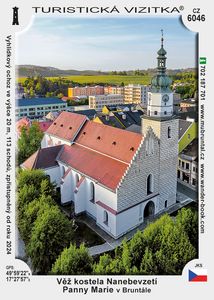 Věž kostela Nanebevzetí Panny Marie v Bruntále