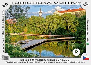 Molo na Mlýnském rybníce v Říčanech