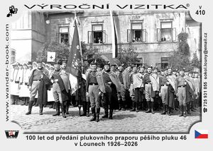 100 let od předání plukovního praporu pěšího pluku 46 v Lounech 1926–2026