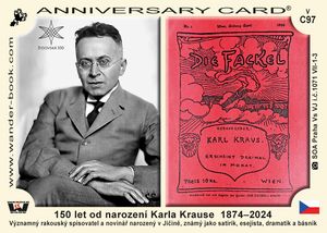 150 let od narození Karla Krause  1874–2024