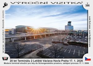 20 let Terminálu 2 Letiště Václava Havla Praha 17. 1. 2026