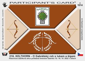 216. KELTHORN – O Gabrétský roh s lukem a šípem