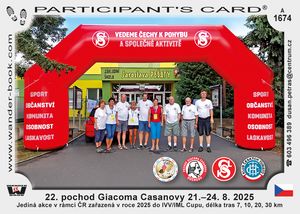 22. pochod Giacoma Casanovy 21.–24. 8. 2025