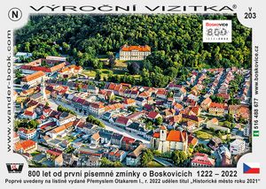 800 let od první písemné zmínky o Boskovicích  1222 – 2022