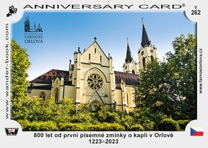 800 let od první písemné zmínky o kapli v Orlové 1223–2023