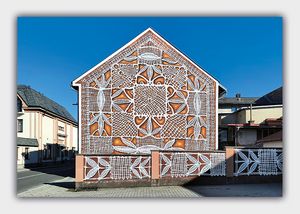 Krajka na zdi ve Vamberku