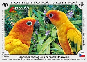 Papouščí zoologická zahrada Bošovice