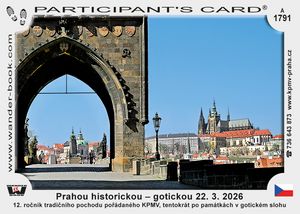 Prahou historickou – gotickou 22. 3. 2026
