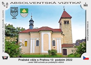 Pražské věže s Prahou 13  podzim 2022