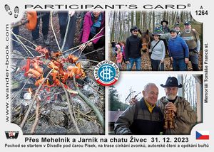 Přes Mehelník a Jarník na chatu Živec  31. 12. 2023