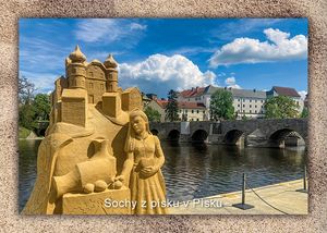 Sochy z písku v Písku
