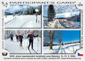 XVIII. zimní mezinárodní turistický sraz Sokolov  8.–11. 2. 2024